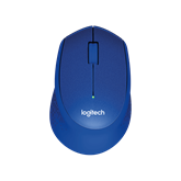 Logitech M330 Silent Plus - Kék