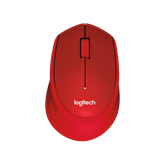 Logitech M330 Silent Plus - Piros