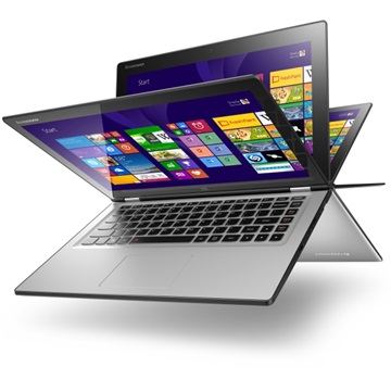 NB Lenovo Ideapad 13,3" FHD IPS YOGA2-13 59-412669 - Ezüst - Windows® 8.1 - Touch