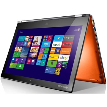 NB Lenovo Ideapad 13,3" QHD+ IPS YOGA2 PRO - 59-402969 - Narancssárga - Fém hátlap - Windows® 8.1 - Touch