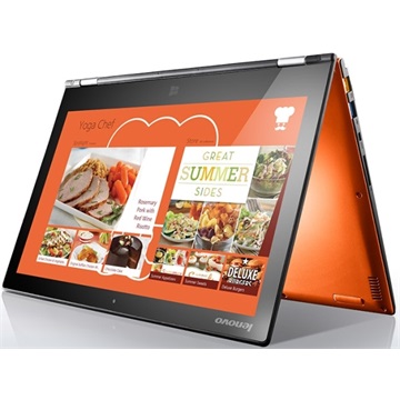 NB Lenovo Ideapad 13,3" QHD+ IPS YOGA2 PRO - 59-402969 - Narancssárga - Fém hátlap - Windows® 8.1 - Touch