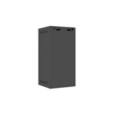 Lanberg 10" fali rack szekrény 12U/280X310, üvegajtó, lapraszerelt, fekete