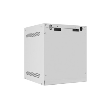 Lanberg 10" fali rack szekrény 6U/280X310, lemezajtó, lapraszerelt, szürke