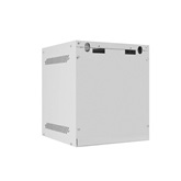 Lanberg 10" fali rack szekrény 6U/280X310, üvegajtó, lapraszerelt, szürke