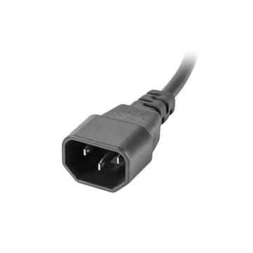 Lanberg 19" PDU/elosztósor 1U 10A 2m 10X IEC C13 aljzat, fekete C14