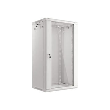 Lanberg 19" fali rack szekrény 22U/600X450 lapraszerelt, szürke V2