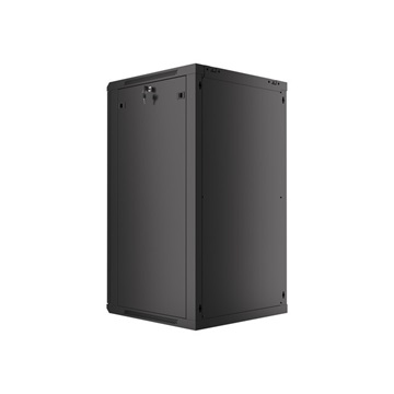 Lanberg 19" fali rack szekrény 22U/600X600 lapraszerelt, fekete V2