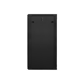 Lanberg 19" fali rack szekrény 27U/600X600 lapraszerelt, fekete V2