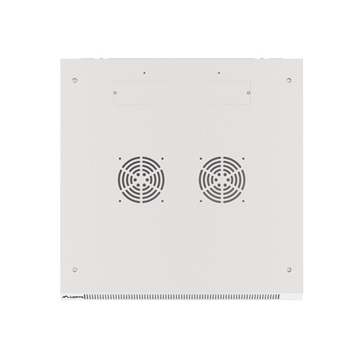 Lanberg 19" fali rack szekrény 27U/600X600 üvegajtó, lapraszerelt, szürke V2