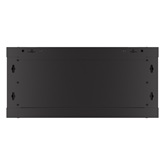 Lanberg 19" fali rack szekrény 4U/600X450 perforált ajtó, lapraszerelt, fekete