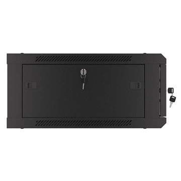 Lanberg 19" fali rack szekrény 4U/600X600 lapraszerelt, fekete V2