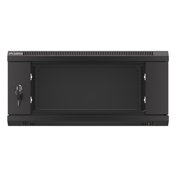 Lanberg 19" fali rack szekrény 4U/600X600 lapraszerelt, fekete V2