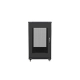 Lanberg 19" szabadon álló rack szekrény 22U/600X800 perforált ajtó, lapraszerelt, fekete