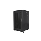 Lanberg 19" szabadon álló rack szekrény 22U/600X800 perforált ajtó, lapraszerelt, fekete