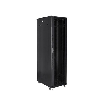 Lanberg 19" szabadon álló rack szekrény 47U/800X1000 lapraszerelt, fekete