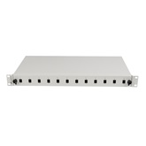 Lanberg 19" optikai patch panel 12xSC szimplex / 12xLC duplex szürke