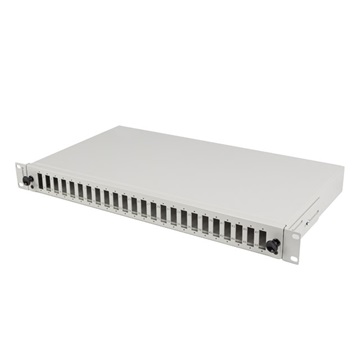 Lanberg 19" optikai patch panel 24xSC duplex / 24xLC quad szürke