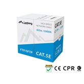 Lanberg Cat.5e F/UTP réz fali kábel 305m, PVC, szürke, CPR