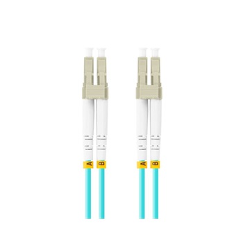 Lanberg Optikai patch MM LC/UPC-LC/UPC duplex 0.5m LSZH OM3 50/125 3.0mm aqua