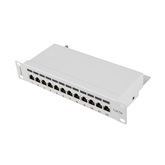 Lanberg Patch panel 12 port 1U 10" CAT.5e árnyékolt, szürke