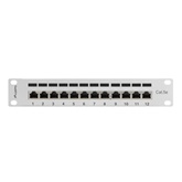 Lanberg Patch panel 12 port 1U 10" CAT.5e árnyékolt, szürke