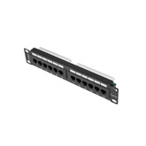 Lanberg Patch panel 12 port 1U 10" CAT.5e fekete