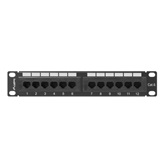 Lanberg Patch panel 12 port 1U 10" CAT.6 fekete