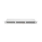 Lanberg Patch panel 24 port 1U 19" CAT.5e árnyékolt, szürke