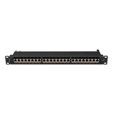 Lanberg Patch panel 24 port 1U 19" CAT.7 FTP, fekete