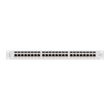 Lanberg Patch panel 24 port 1U 19" CAT.7 FTP, szürke