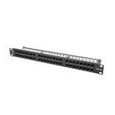 Lanberg Patch panel 48 port 1U 19" CAT.5e fekete