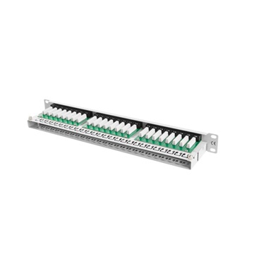 Lanberg Patch panel 48 port 1U 19" CAT.5e szürke