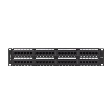 Lanberg Patch panel 48 port 2U 19" CAT.5e fekete