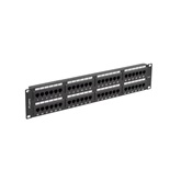 Lanberg Patch panel 48 port 2U 19" CAT.6 fekete