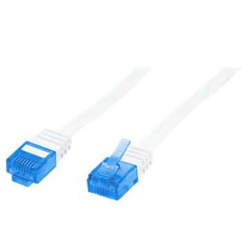 LogiLink CP0133 Cat5e lapos patch kábel - Fehér - 0,5m