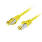 Lanberg Patch kábel CAT.6a S/FTP LSZH 1.5m sárga, réz
