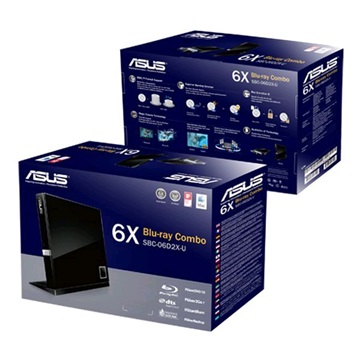 Asus SBW-06D2X-U USB 2.0 Fekete slim