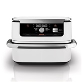 Ninja 10,4L Foodi FlexDrawer Dual forrólevegős sütő - AF500EUWH - Ezüst/Fehér