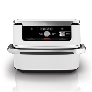 Ninja 10,4L Foodi FlexDrawer Dual forrólevegős sütő - AF500EUWH - Ezüst/Fehér