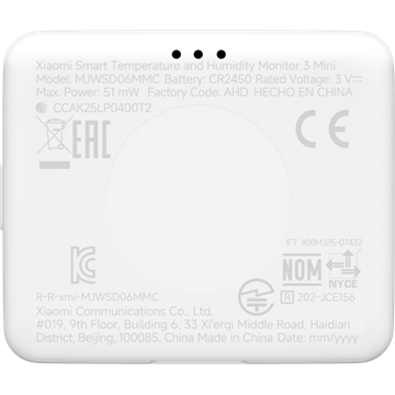  Xiaomi Mi Temperature and Humidity Monitor 3 Mini - Bluetooth hőmérséklet-, és páratartalom mérő - QBH4312GL