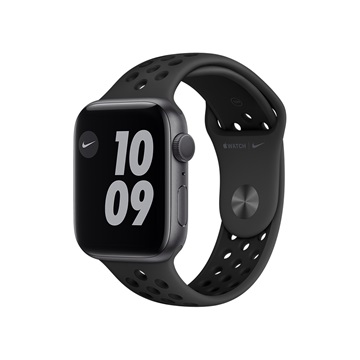 Apple Watch Nike S6 GPS 44mm Asztroszürke alumíniumtok - Antracit-fekete Nike sportszíj