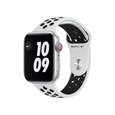 Apple Watch Nike S6 GPS Cellular 44mm Ezüst alumíniumtok - Platina fekete Nike sportszíj