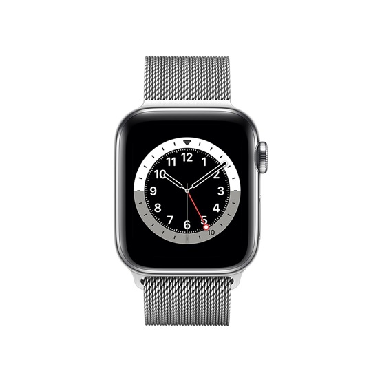 SMW Apple Watch Series 6 GPS Cellular 40mm Ezüst rozsdamentes acéltok