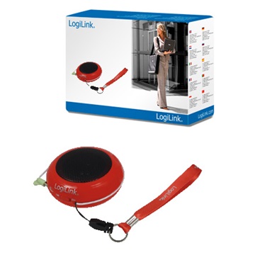 LogiLink SP0015 Hordozható MP3 hangszóró - Piros