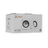 SBOX 2.0 SP-203W sztereo 2.0 hangszóró 2 x 2.2W - Fehér