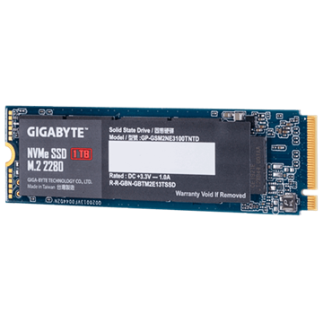 Gigabyte SSD  1TB M.2 2280 PCIe Gen 3 x4 NVMe