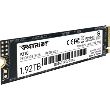 Patriot SSD 1,92TB P310 M.2 2280 PCIe