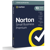 SW Norton Small Business Premium 2.0 - 21463599 - 500GB HU 1 felhasználó, 10 eszköz / 1 év, dobozos