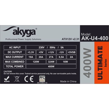 Akyga 400W - 80+ Bronze - AK-U4-400