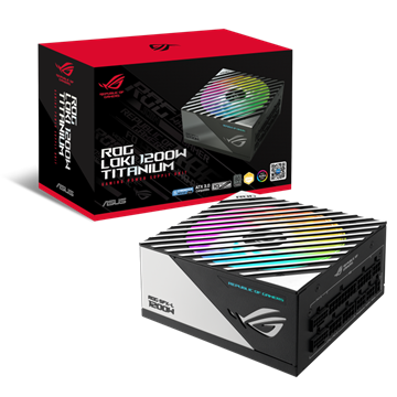 Asus ROG Loki 1200W - ROG-LOKI-1200T-SFX-L-GAMING - 80+ Platinum  - ATX 3.1 - Moduláris - fekete tápegység